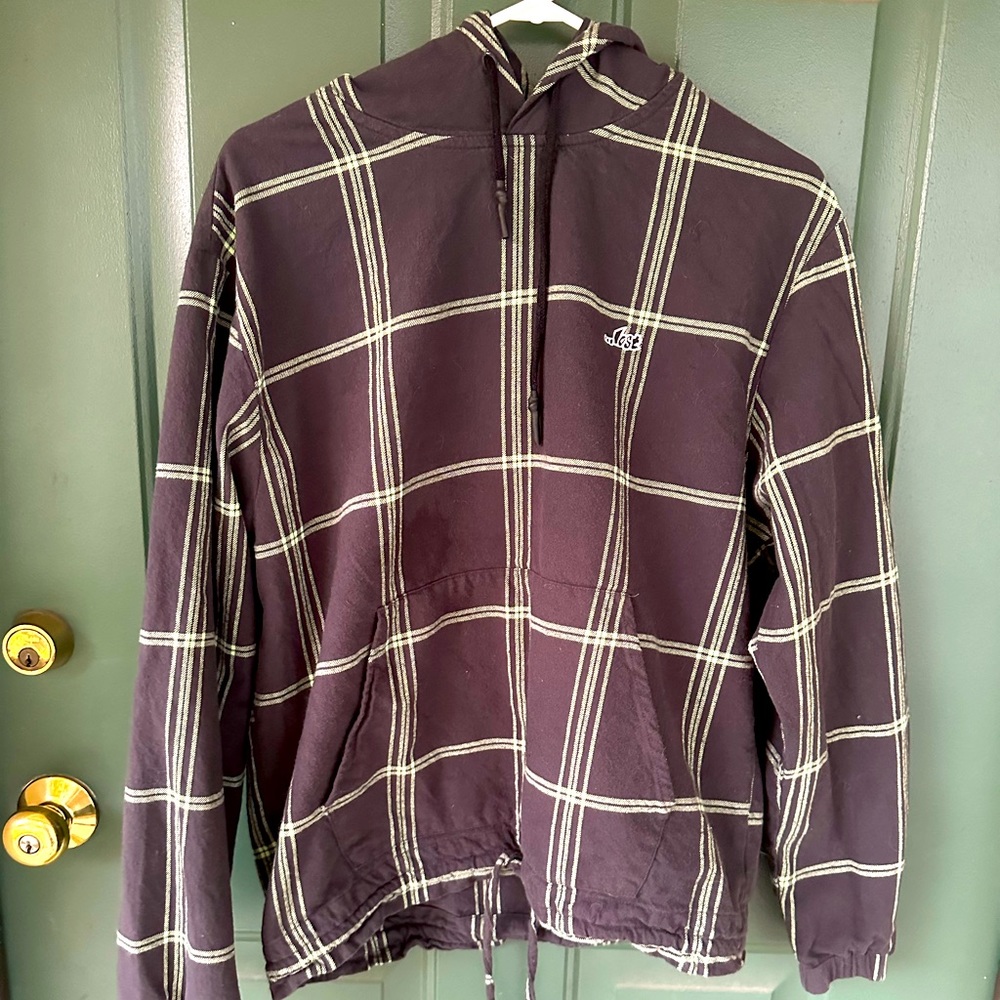 Men’s Lost plaid hoodie. Large. Soft & Cozy